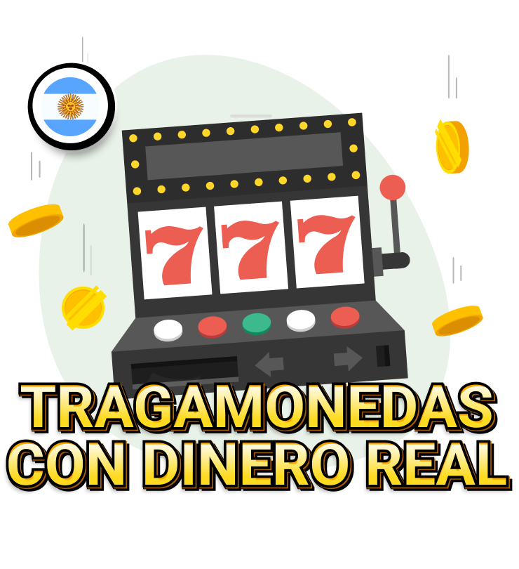 Máquina tragamonedas con dinero real - Argentina