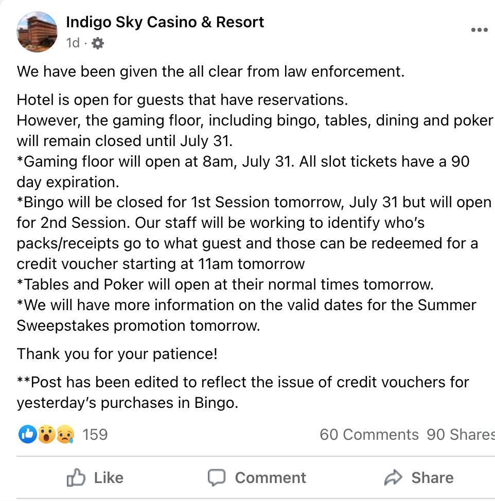 Indigo Sky Casino & Resort, Green Country Oklahoma