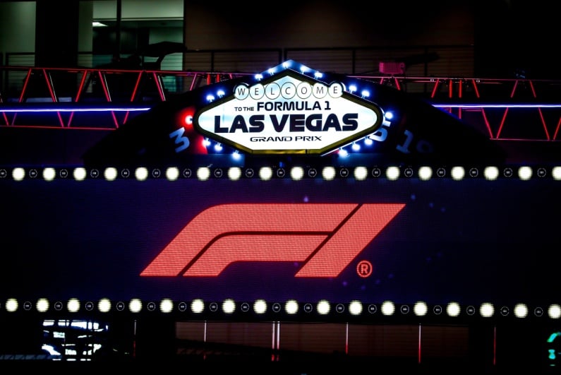 Las Vegas F1 sign