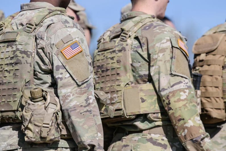 Soldiers in the US army