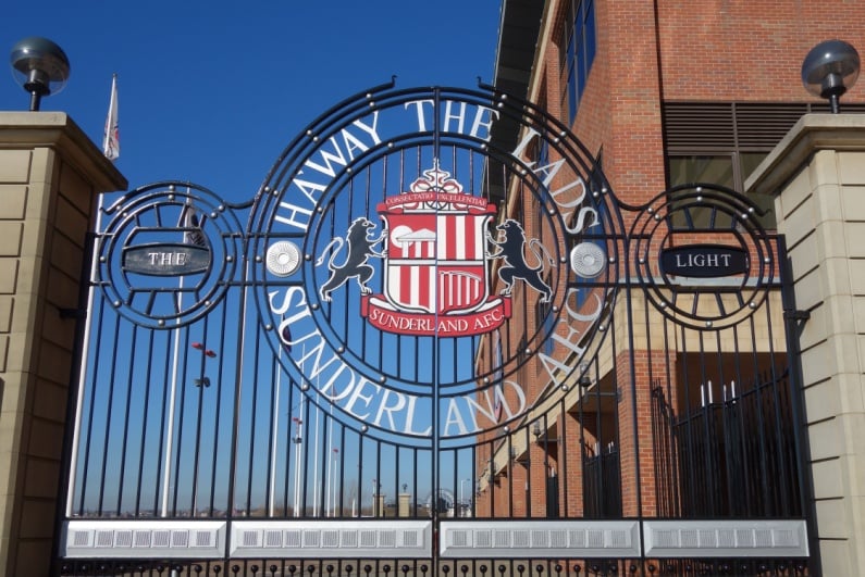 Gate at Sunderland's Stadium of Light