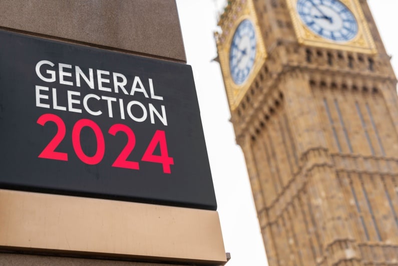 UK General Election sign