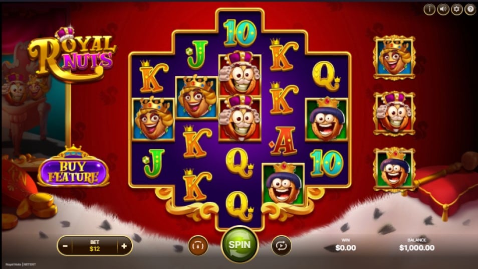 Royal Nuts slot reels by NetEnt - best new online slots of the week