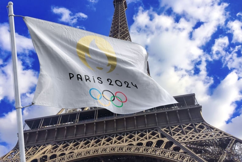 Paris Olympics flag