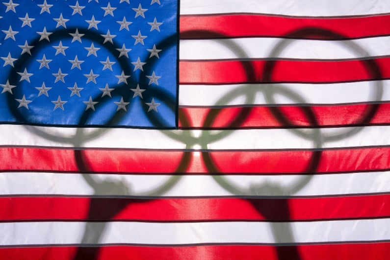US Olympics flag
