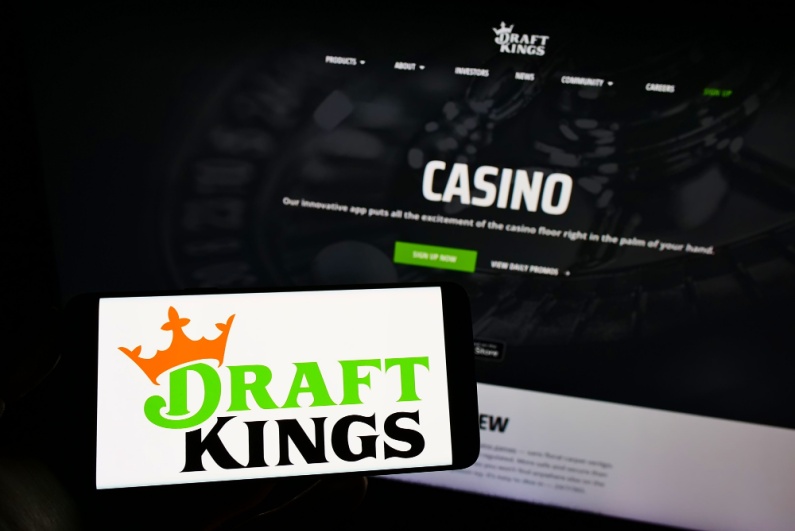 DraftKings on phone and laptop