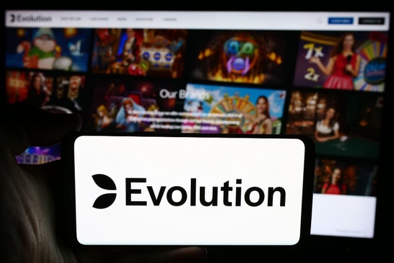 Evolution logo on phone