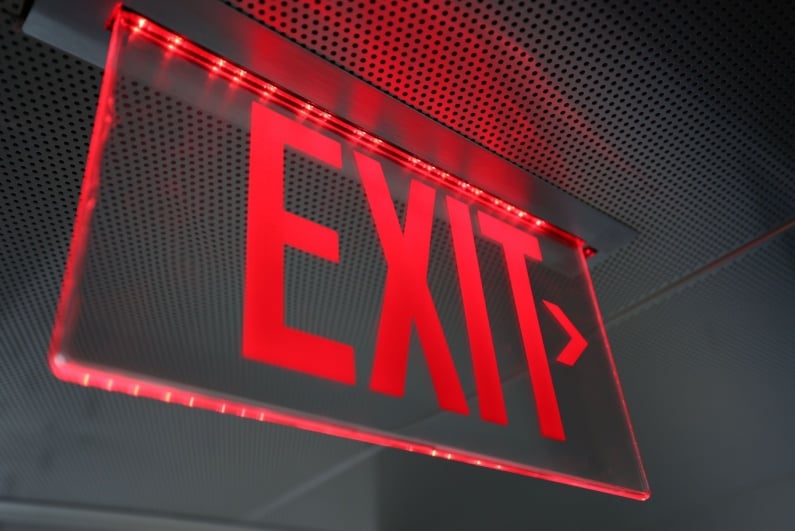 Exit sign