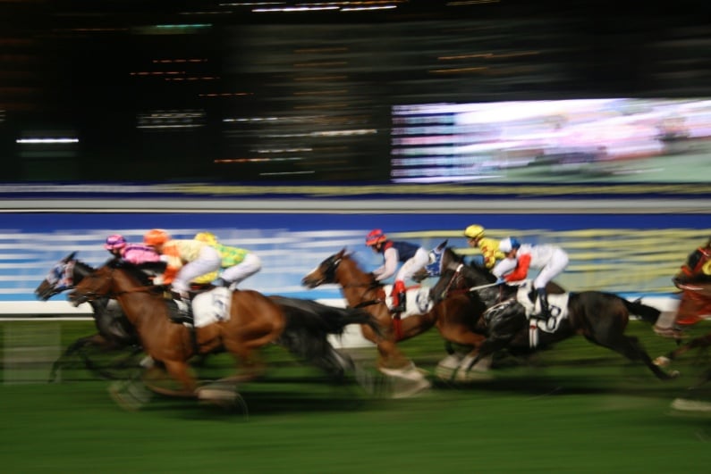 Horse race in Hong Kong