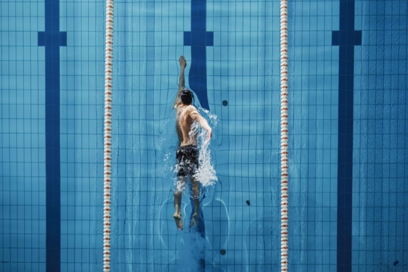 Man swimming