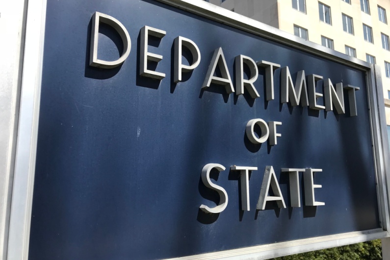 Department of State sign