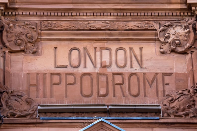 London Hippodrome sign