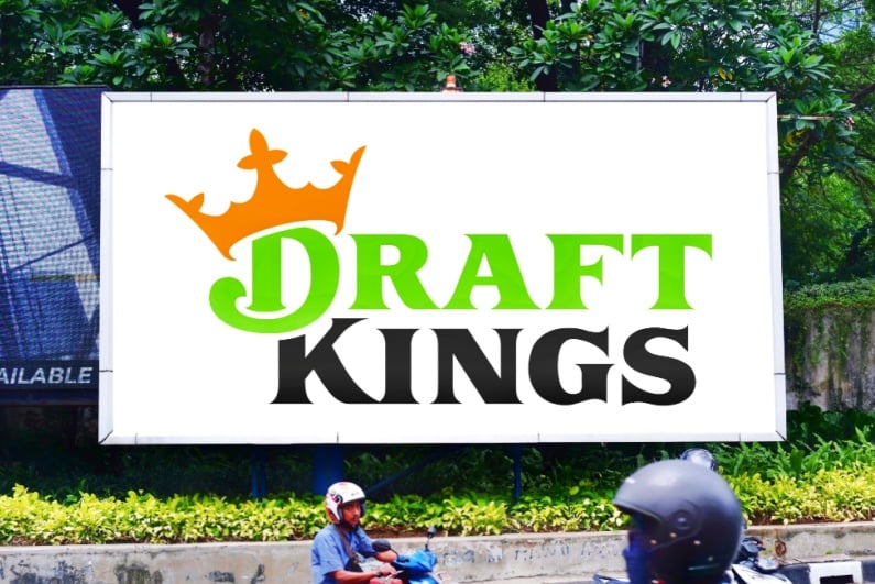 DraftKings logo on billboard