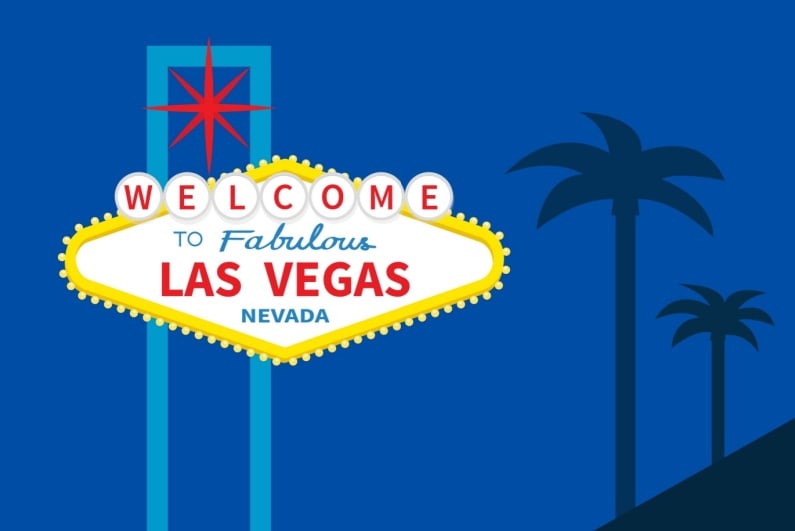 Welcome to Las Vegas sign illustration