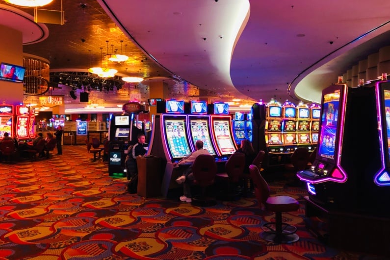 Interior of Foxwoods casino