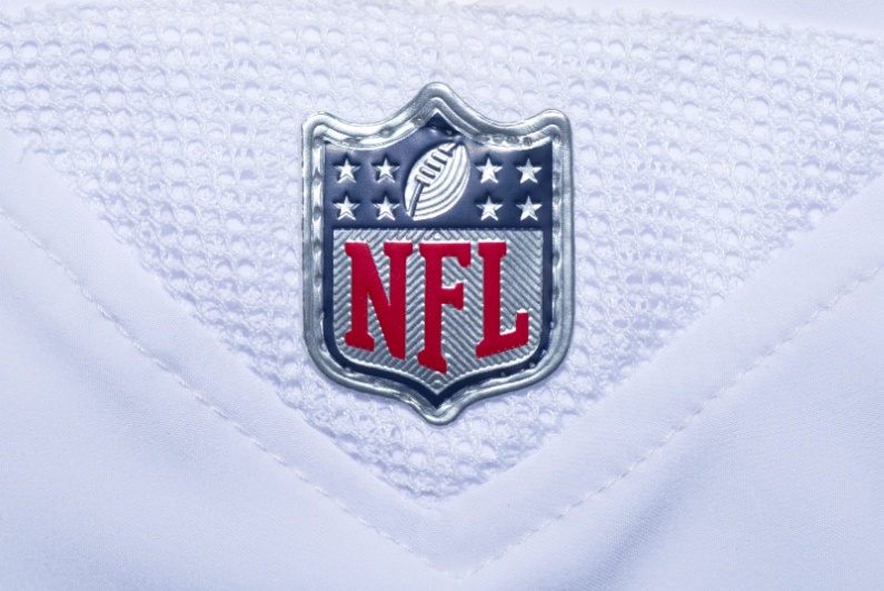 NFL patch on jersey