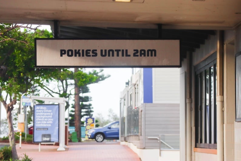 Pokies Until 2am Sign