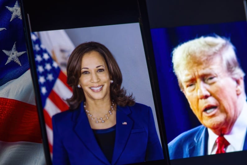 Kamala Harris and Donald Trump