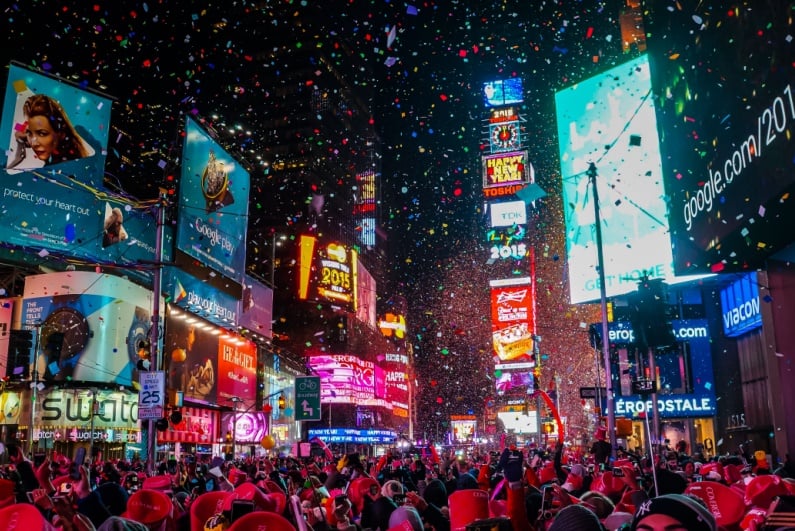 Times Square on New Year's Eve