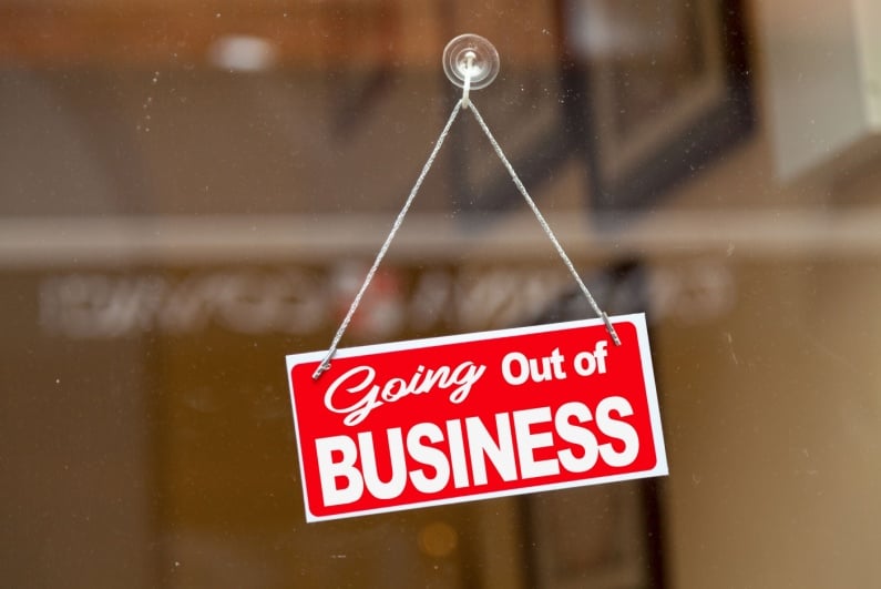 Going out of business sign