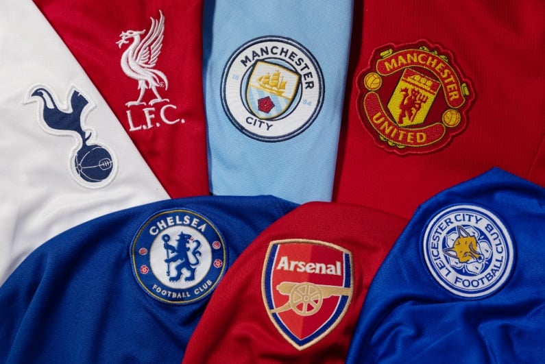 Premier League club patches