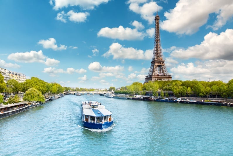 Seine River and Eiffel Tower