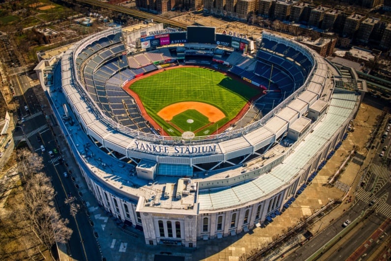 Yankee Stadium from above