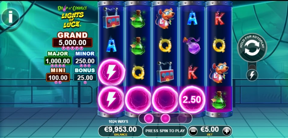 Lights of Luck slot reels by Playtech - best new online slots of the week