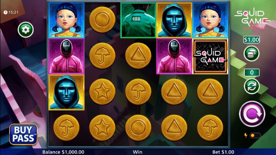 Squid Game One Lucky Day slot reels by Light and Wonder - best new online slots of the week