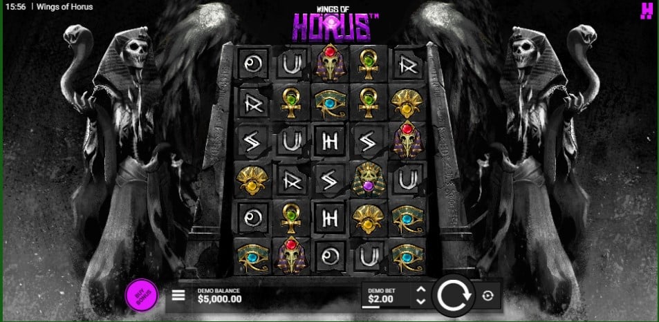 Wings of Horus slot reels by Hacksaw Gaming - best new online slots of the week