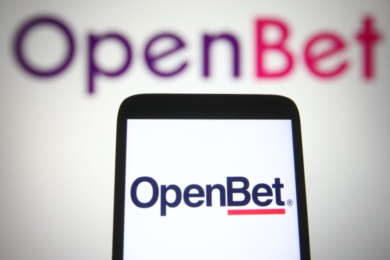 OpenBet logo on phone