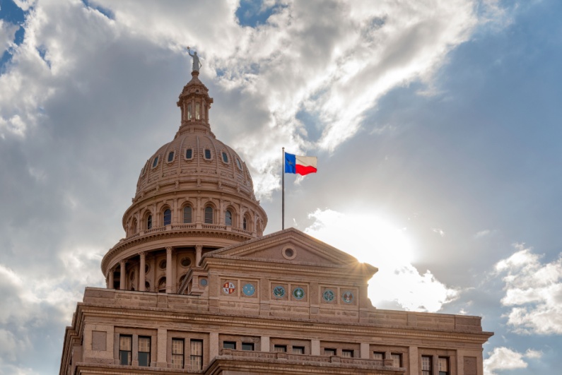 Texas flag at senate