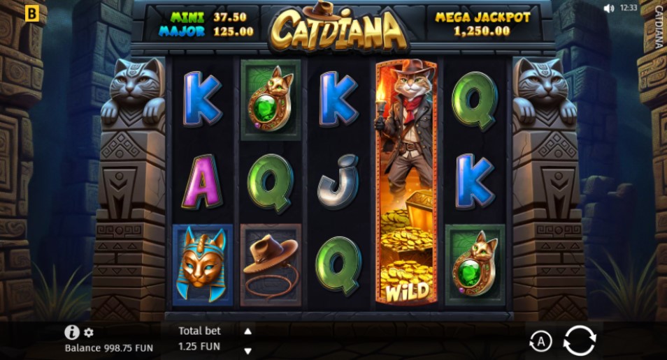 Catdiana online slot reels by Bgaming