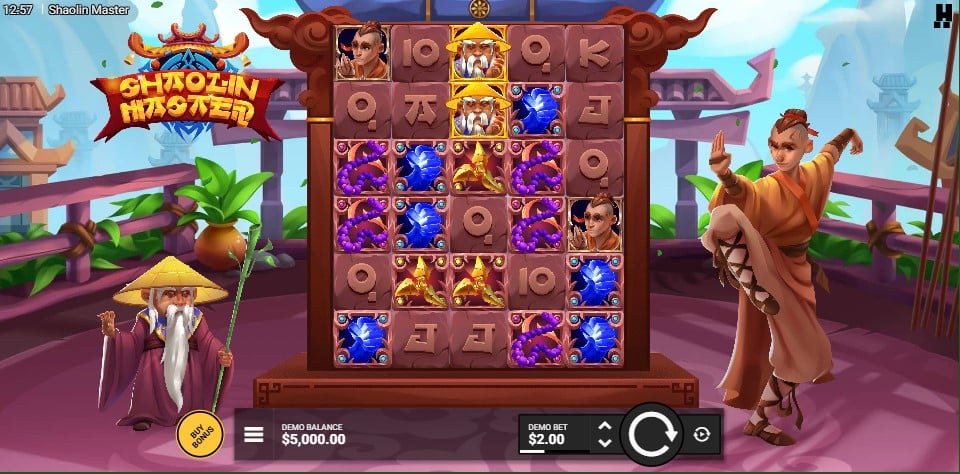 Shaolin Master slot reels by Hacksaw Gaming - best new online slots of the week