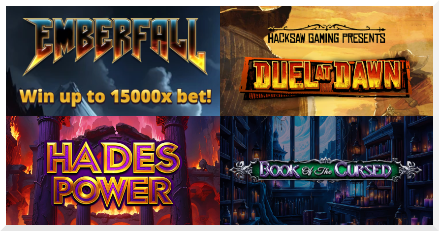 Slots of the Week feature image - best new online slots of the week November 8 2024