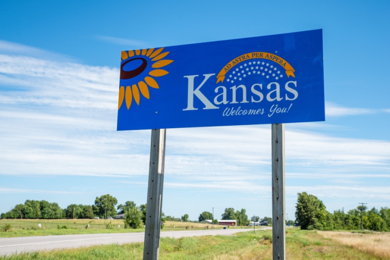 Kansas highway sign