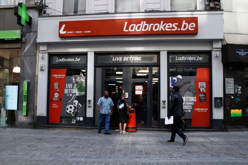 Ladbrokes shop in Belgium