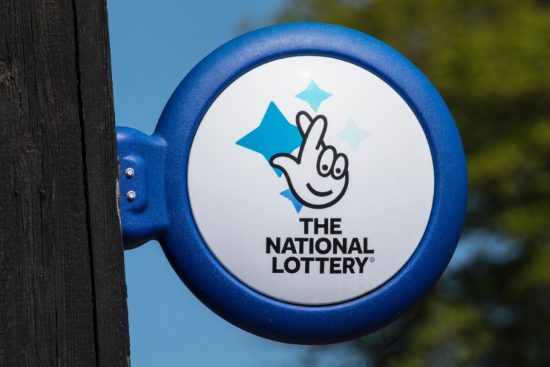 The National Lottery sign