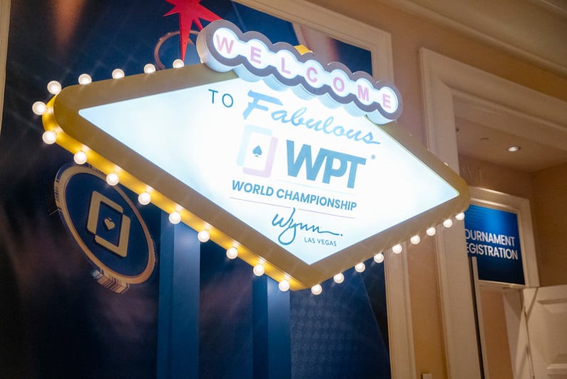 WPT World Championship sign