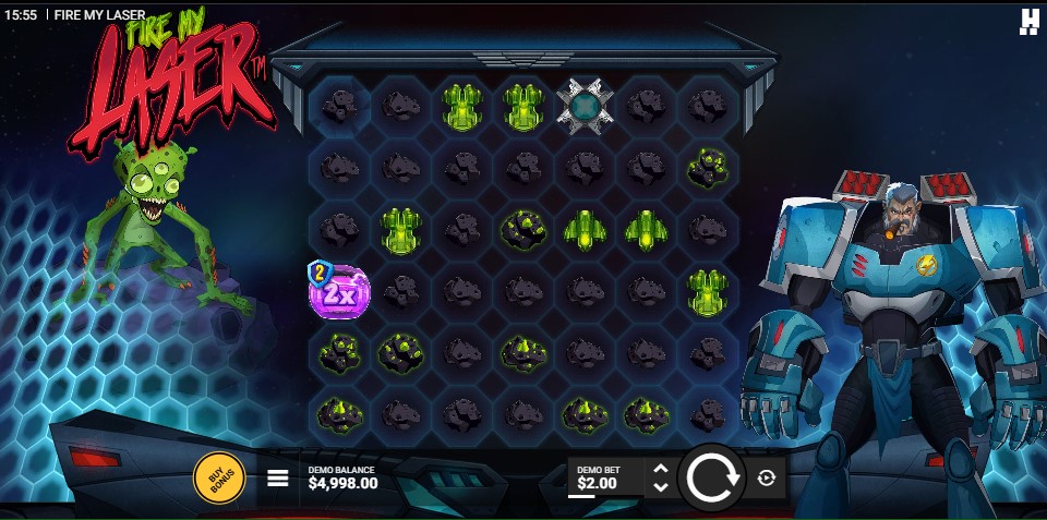 Nyalakan gulungan slot Laser Saya oleh Hacksaw Gaming