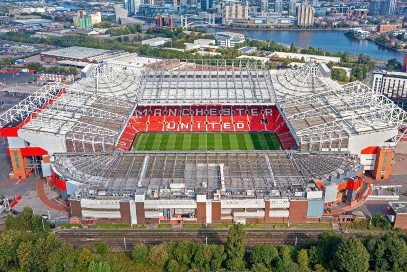 Old Trafford, home of Manchester United