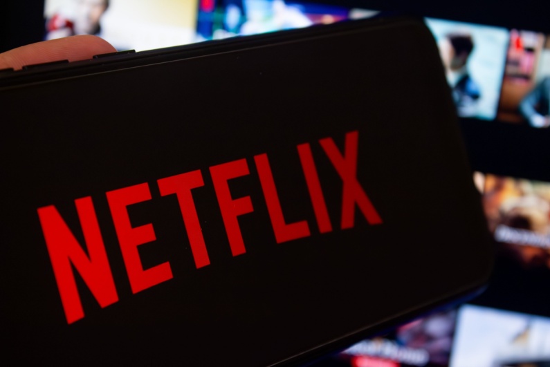 Netflix logo on screen