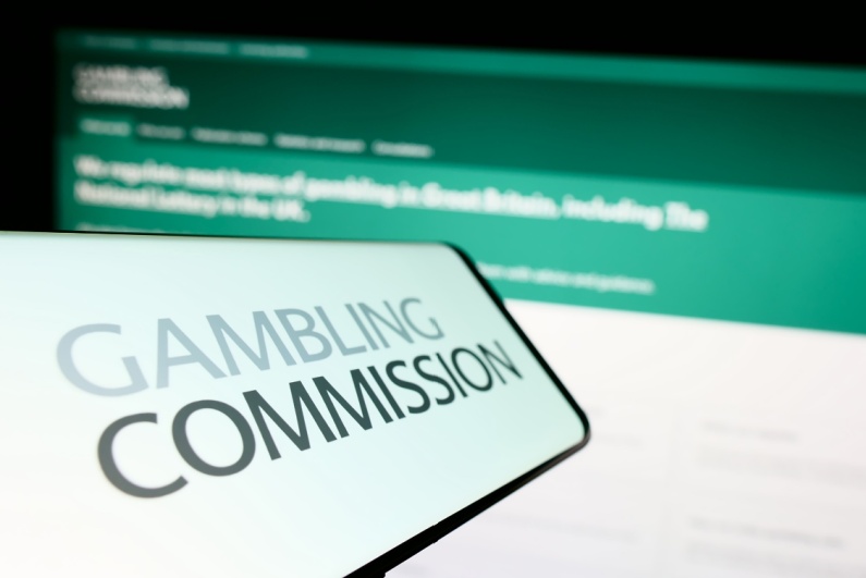 UK Gambling Commission logo on phone (2)