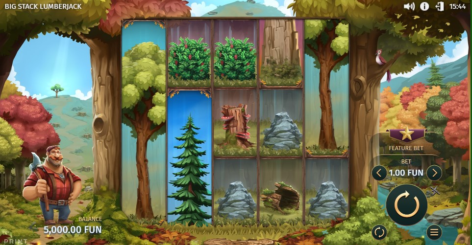 Big Stack Lumberjack slot reels by Print Studios - best new online slots of the week