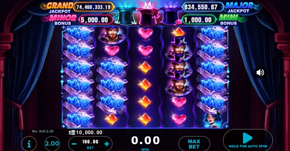 Magic Hats slot reels by GMW - best new online slots of the week