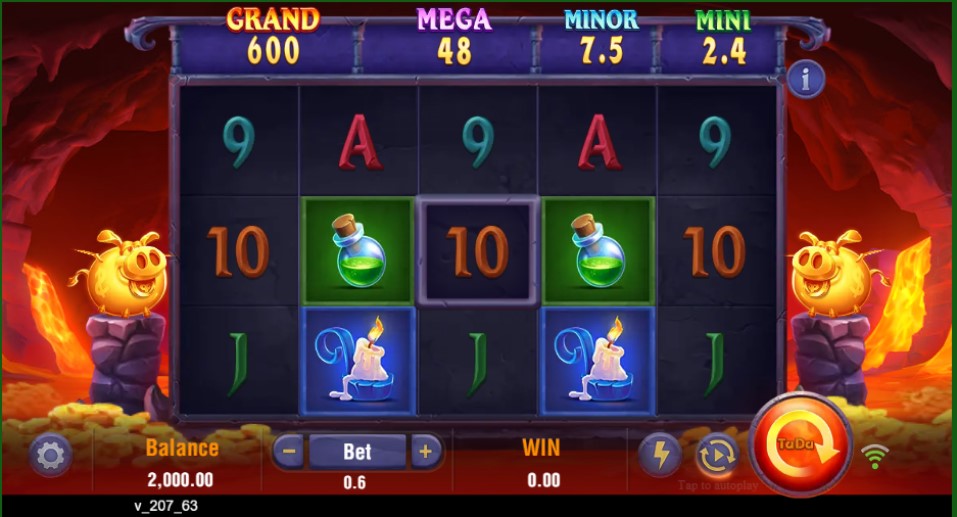 Devil Fire 2 online slot reels by TaDa Gaming