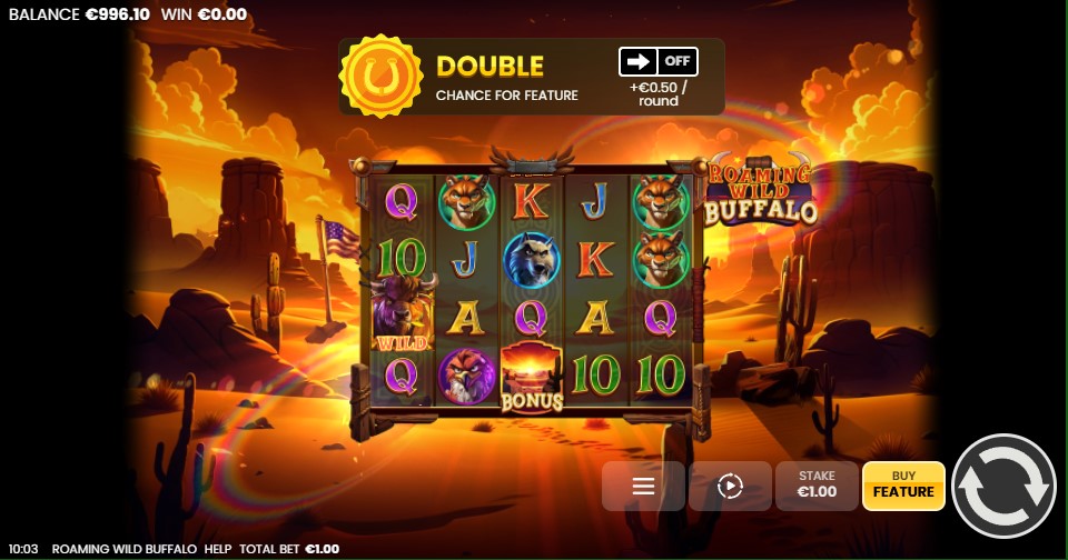 Roaming Wild Buffalo online slot reels by Octoplay - best new online slots of the week