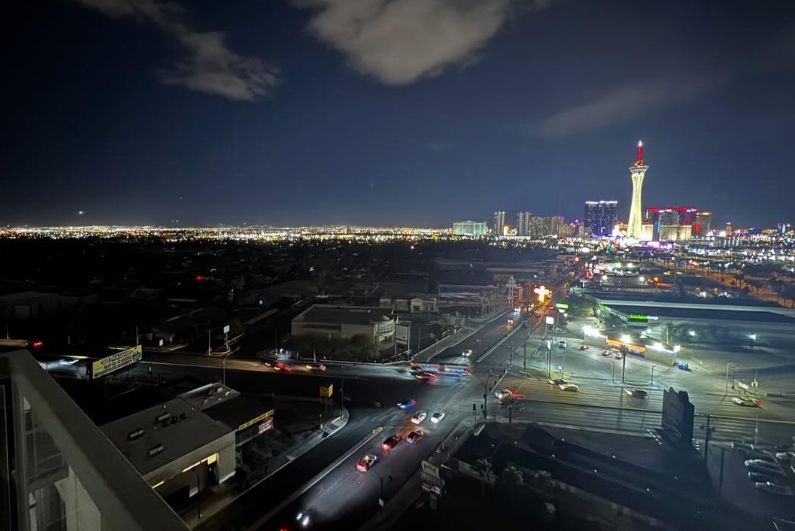 Downtown Las Vegas in blackout