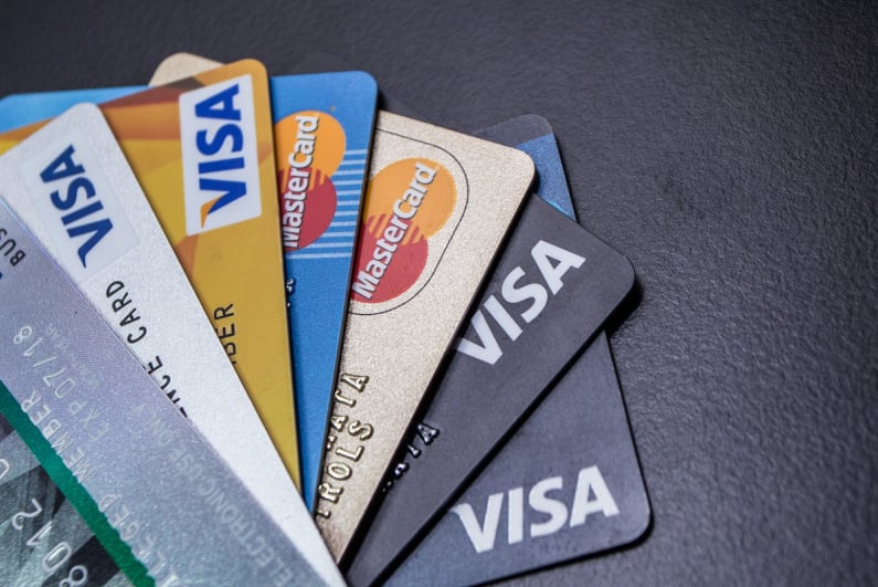 VISA and Mastercard cards