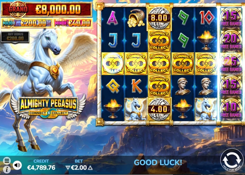 Almighty Pegasus Connect & Collect feature - Game of the Month